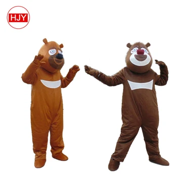 Factory hot sale custom animal elephant bear tiger lion mouse mascot costume for about