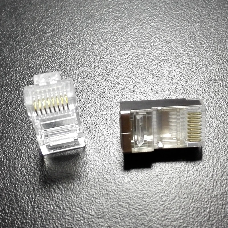 RJ45 Crystal Header, RJ11 RJ10 4P4C Telephone Connector Telephone, Network Wiring System Rj45 Connector