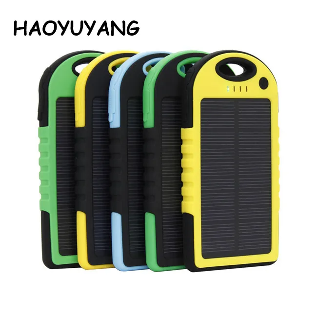 Solar Power Bank 5000mAh Solar Power Banks Mobile Power Bank for IPhone8 Charger
