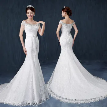 2016 Latest Design Slimming Fish Tail Wedding Dress Bridal Gown