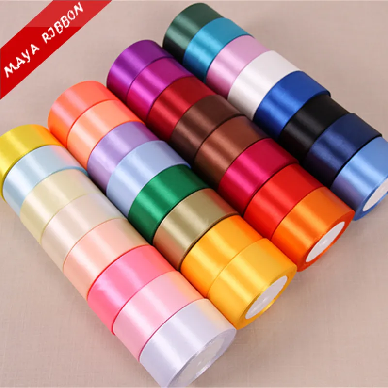 Wholesale Satin Ribbon in Different Size Different Small Quantity