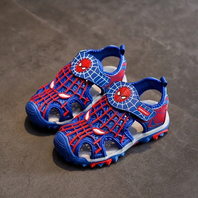 
Летние сандалии «Человек-паук», с закрытым носком 