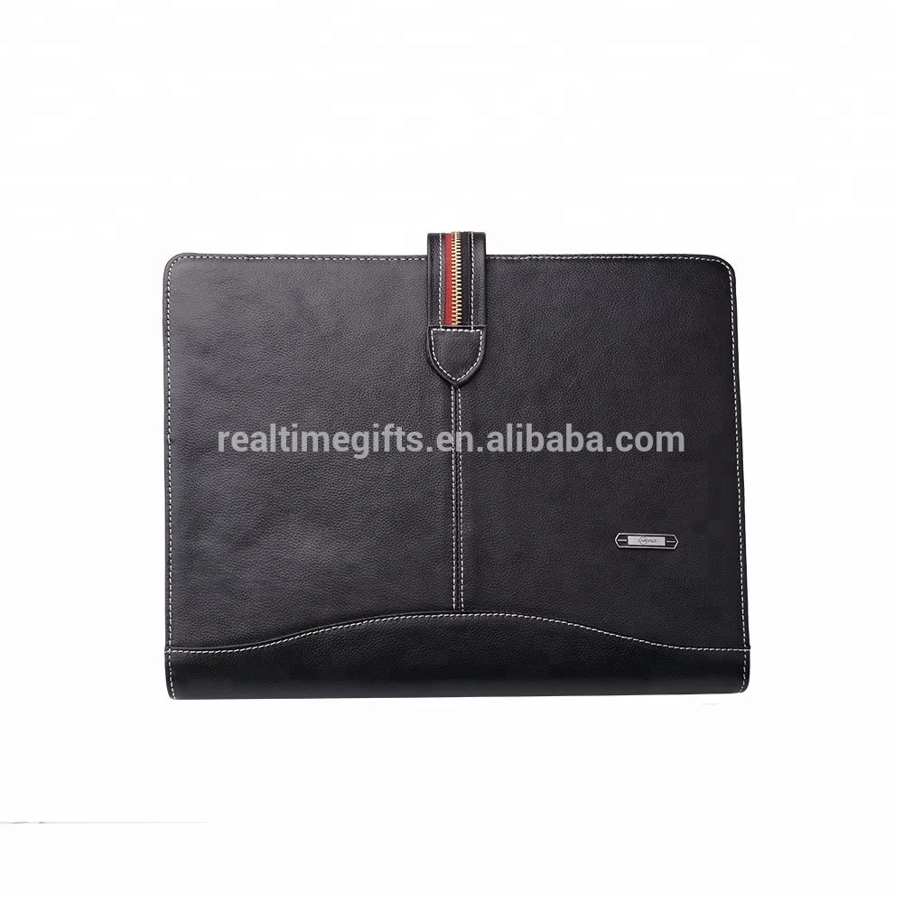 
Роскошная Многофункциональная офисная черная деловая папка A4 из искусственной кожи с калькулятором 