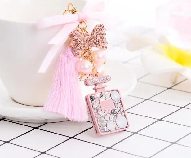 CH4960 модные брелоки флакон духов сплав стразы