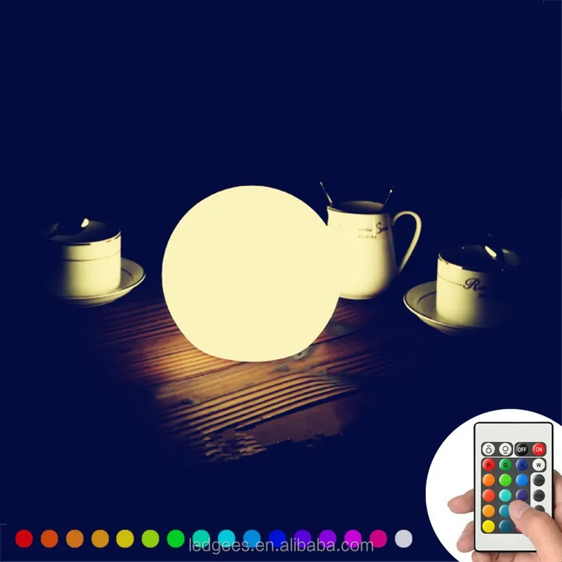  smart light sensitive waterproof 25cm led ball  outdoor landscape ambient decorative light-3