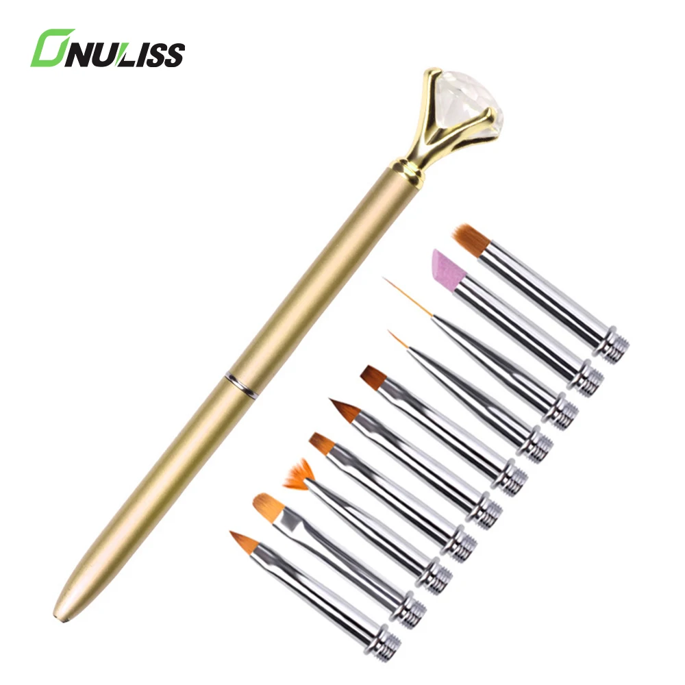 brand new full functioning nail art brushes pen special crystal