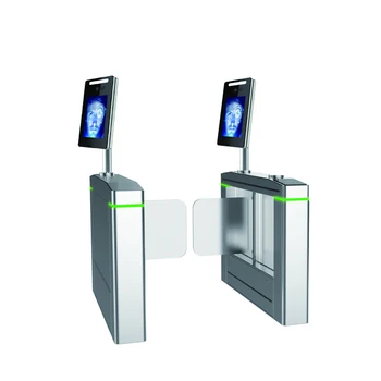 two camera face recognition security Real Time Human Body Detection gate with face access control system