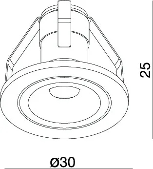 IP44 cob 1 Вт кабинет мини светодио дный светодиодный прожектор