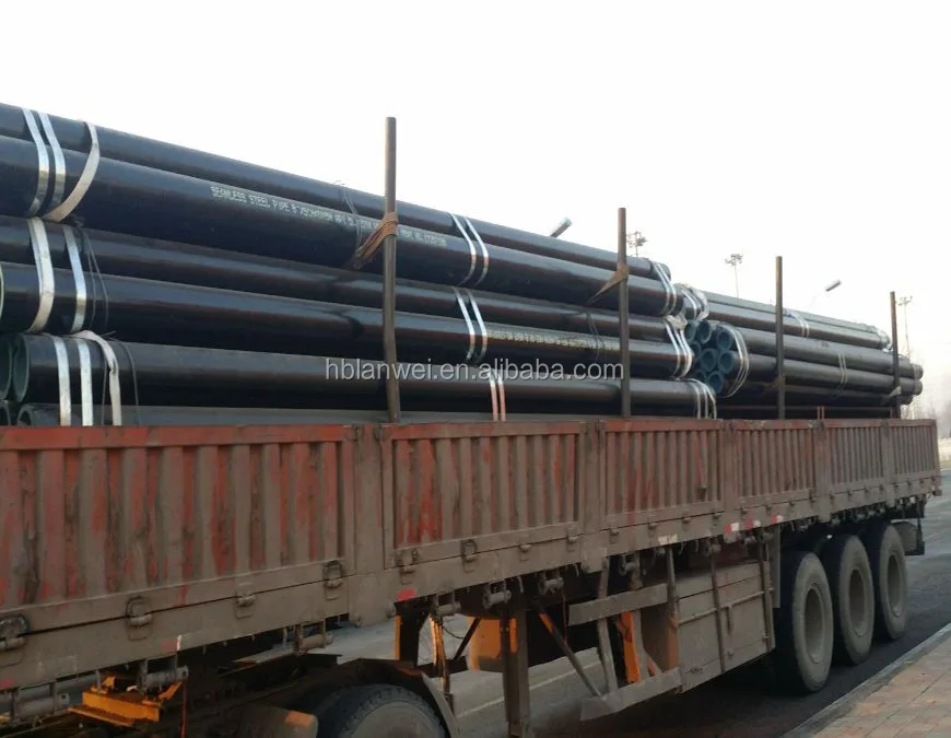 API 5L Gr.B Carbon steel seamless pipe with black painting