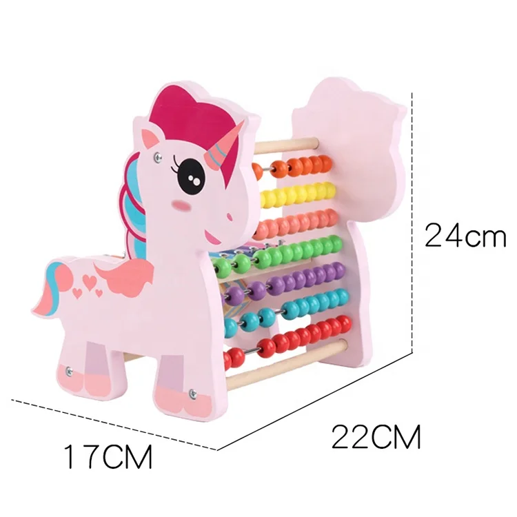 Abacus Math Toys Educational Unicorn Music Instruments Outdoor Wooden Xylophone for Kids
