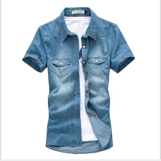 denim shirt men 2016