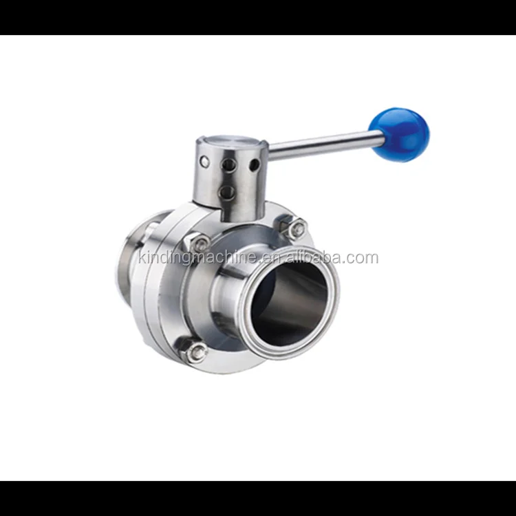 
 Гигиенический пищевой тройной зажим из нержавеющей стали/сварной/резьбовой клапан-бабочка с ручкой/пневматический привод  