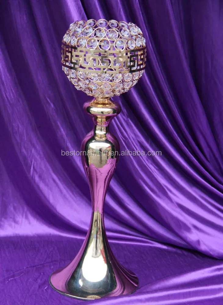 crystal wedding decorative tall candelabra for wedding and party