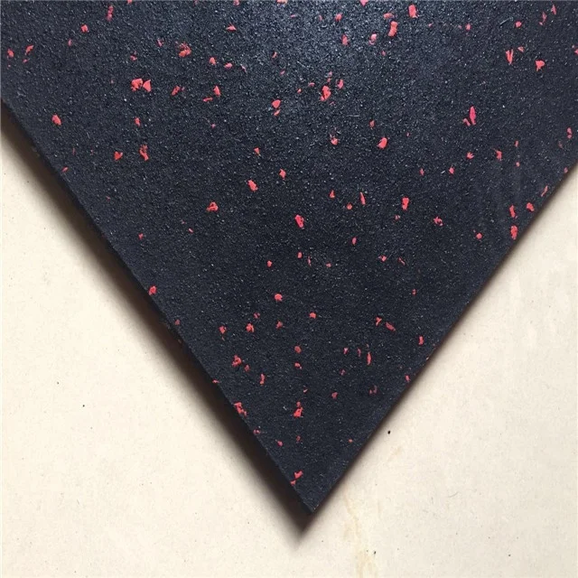 EPDM Rubber Flooring Interlock Colorful Fleck Rubber Gym Mat