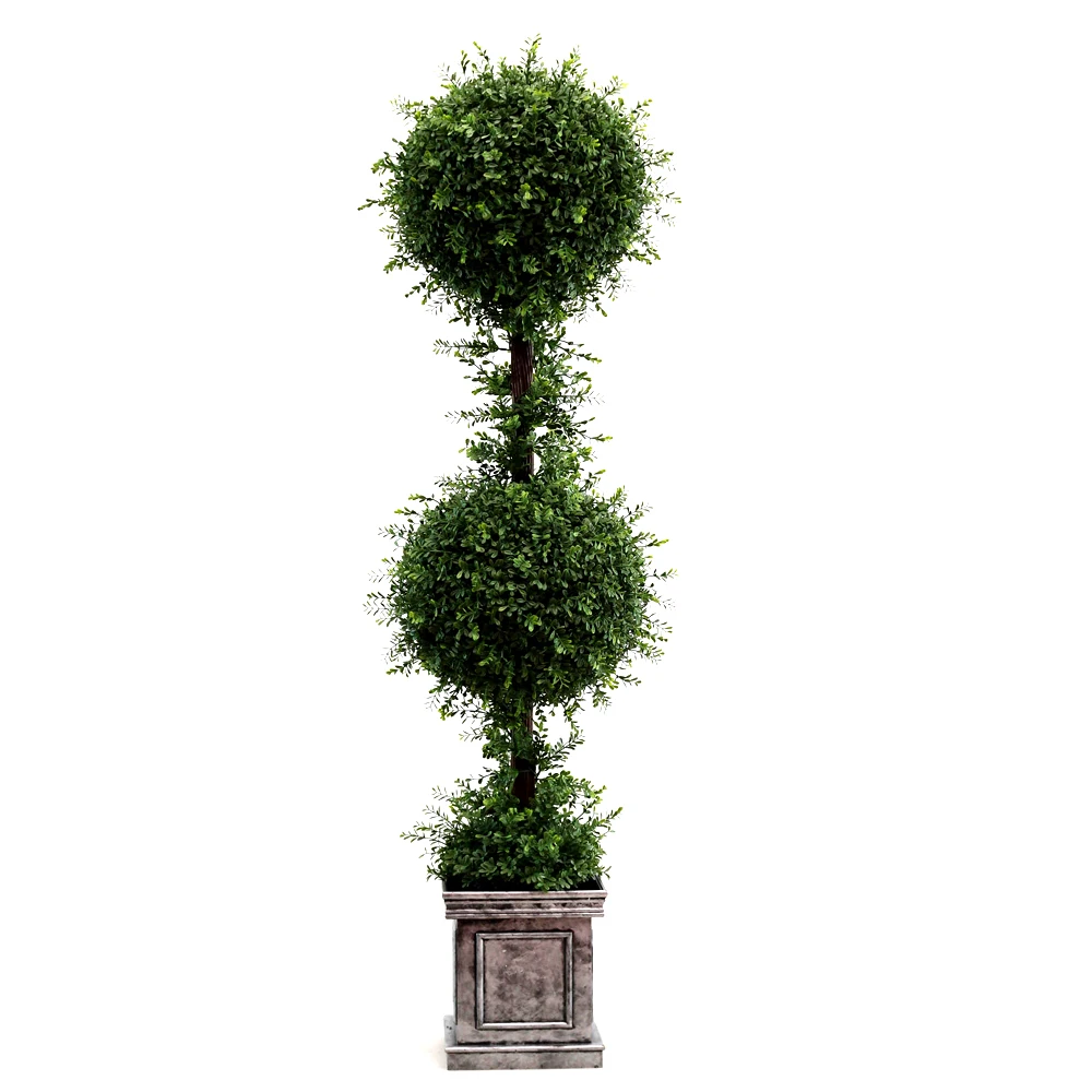 L Upright Juniper Slim Spiral Tree with Dark Green Round Growers Pot