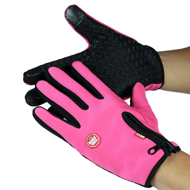 Перчатки для горного велосипеда гоночные перчатки сенсорного экрана зимние теплые