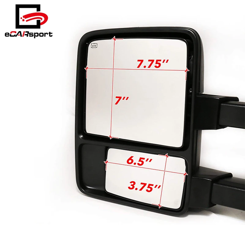 Car Side Mirror For Ford 0816 F250 F350 F450 F550 Auto Telescopic Extendable Power Side View