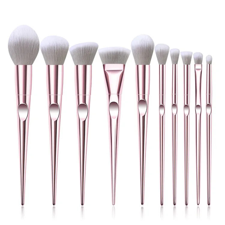 Private Label Cosmetic Make up Brushes 10PCS Creative Thumb Vegan Makeup Tools Brush Set Quality