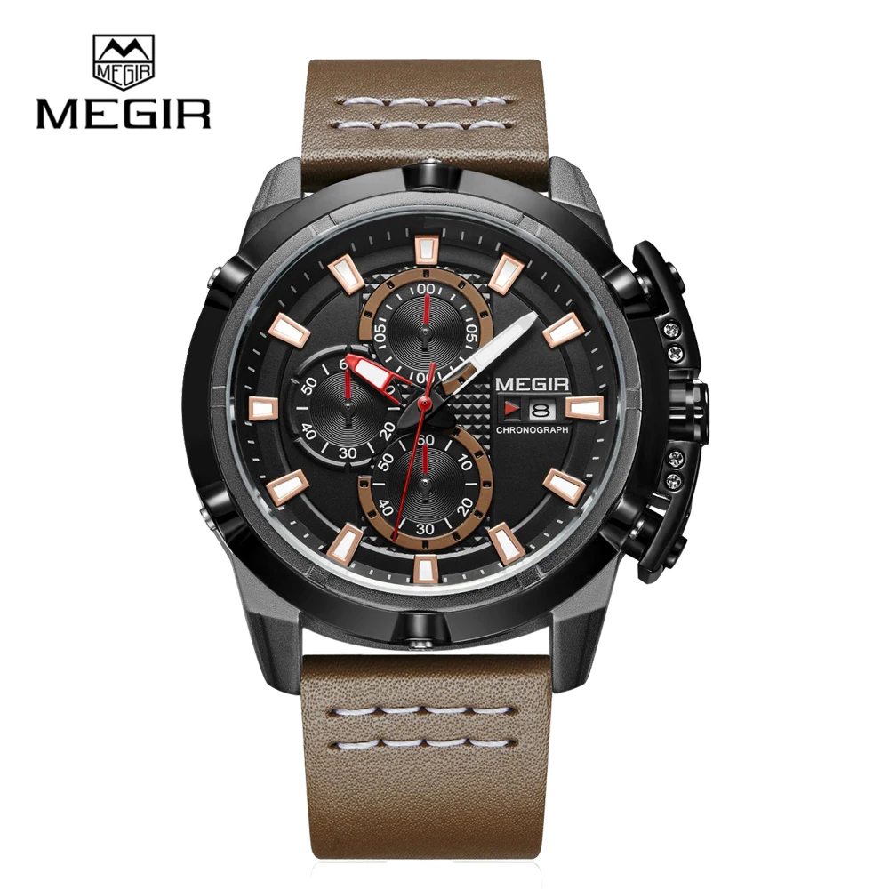 Original Megir 2062 Men's Watch Water Resistant Stylish