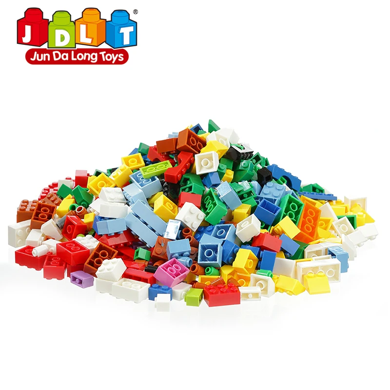 JDLT Blocks DIY Enlighten ABS Plastic 1000 Pcs Funny Bucket Construction technic Blocks