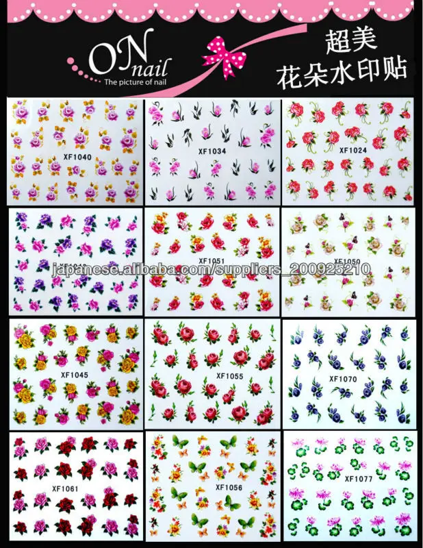 ネイルアートシールネイルタトゥー ネイルシール 水で貼るシール Buy ネイルシール Product On Alibaba Com