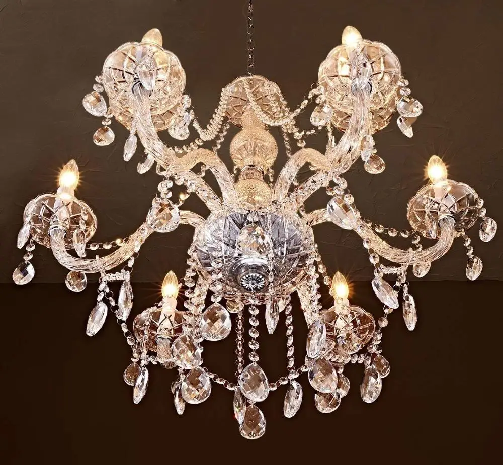 Хрустальные люстры с 8 держателями H27 X W32