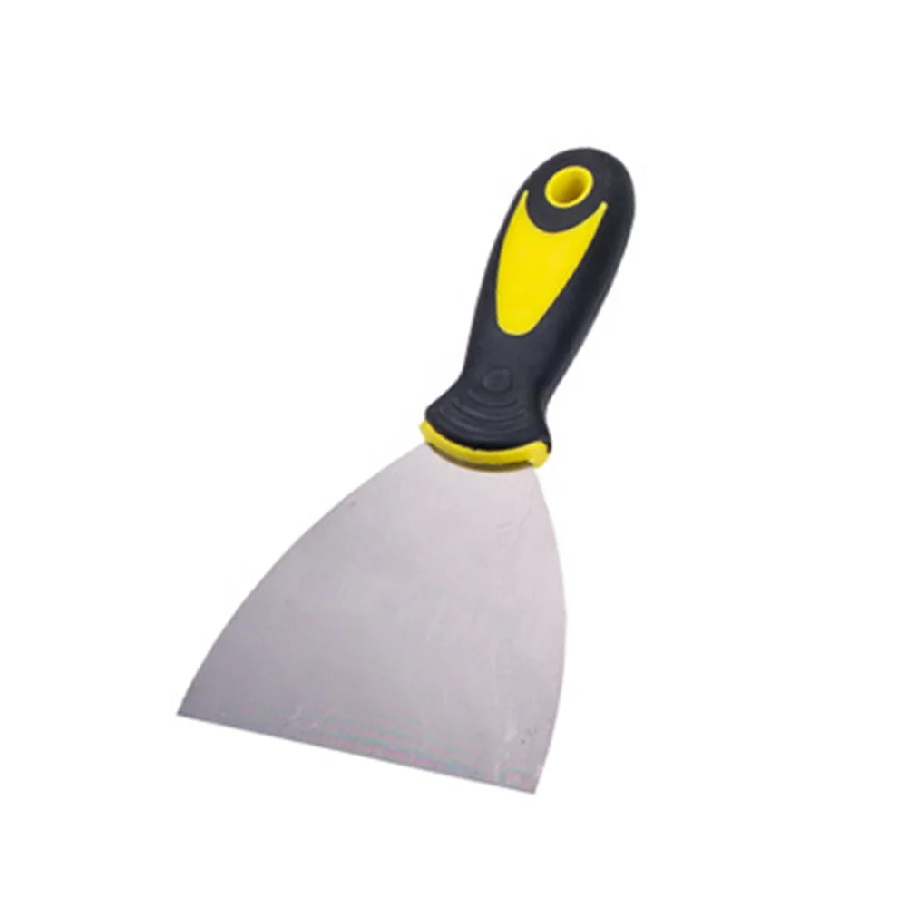 Different Types Carbon Steel Rubber Handle Mirror Polishing Rubber Gypsum Putty Scrapers