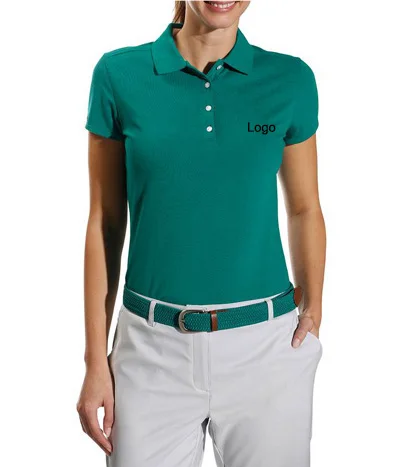 green golf shirts ladies