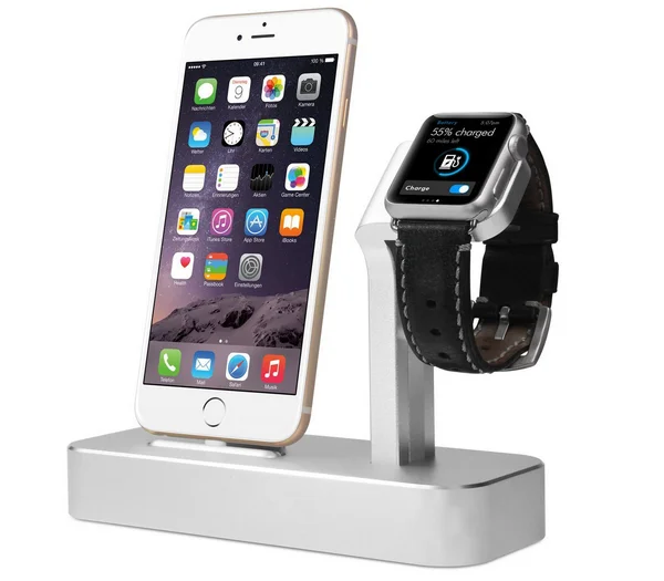 Soporte De Aluminio Para Apple Watch Para Iphone,Estación De Carga Para  Iphone7/6 S/6 S Plus - Buy De Aluminio De Soporte Para Apple Watch Product  on Alibaba.com