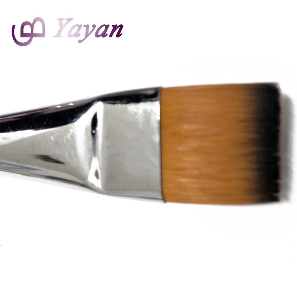 Best Ultra Round Flat Tip Cat Tongue Synthetic Nylon Face Body Painting Brush Kit for Professional Artist