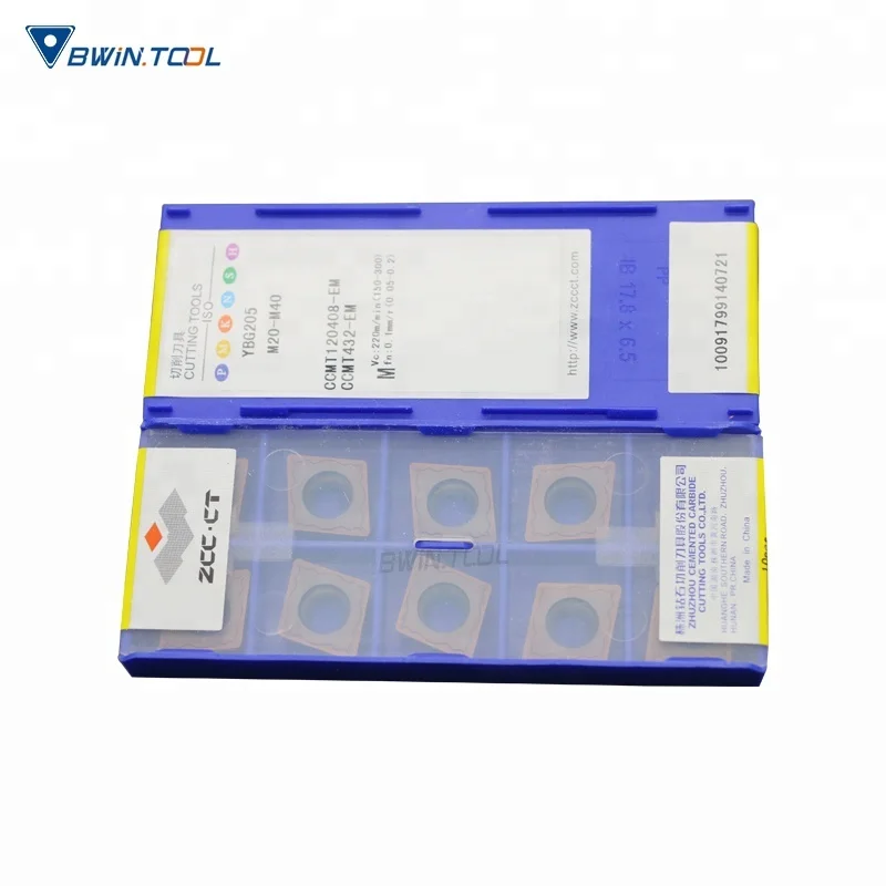 ZCC CT CNC Turning Tools Tungsten Carbide Indexable CNC Inserts CCMT12 CCMT120408 Carbide Insert