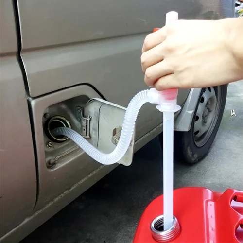 Pompa Manuale Travaso Liquidi Pompa Trasferimento Pompa a Sifone Pompa  Trasferimento Liquido dell'Acqua + Valvola per Auto Benzina a Gas Benzina a