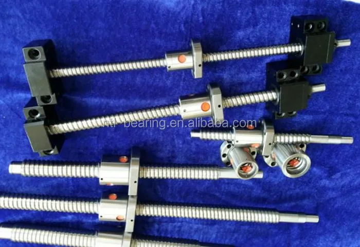 Vis à Billes SFU1204 - 300 Mm, Diamètre 12 Mm, Pas 4 Mm, Anti-jeu Pour Machines CNC (sans Supports Latéraux)