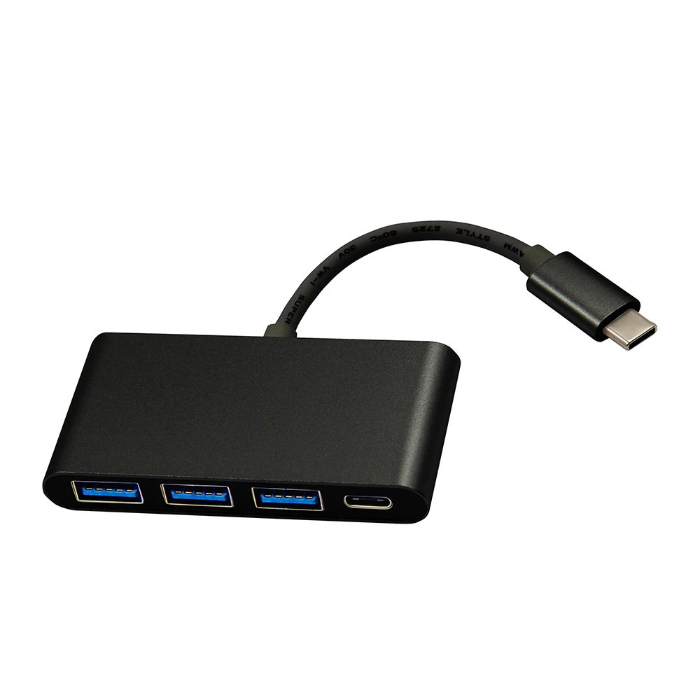 
Оптовая продажа Серебряный алюминий 3 порта Usb Hub 3,0 High Speed Usb Por концентратор Тип C зарядный хаб 