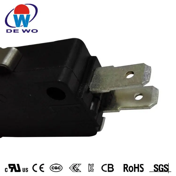 New Coffer Maker Micro Switch 3pins 16a 20a 250v Black Color Solder Terminals Limit Switch
