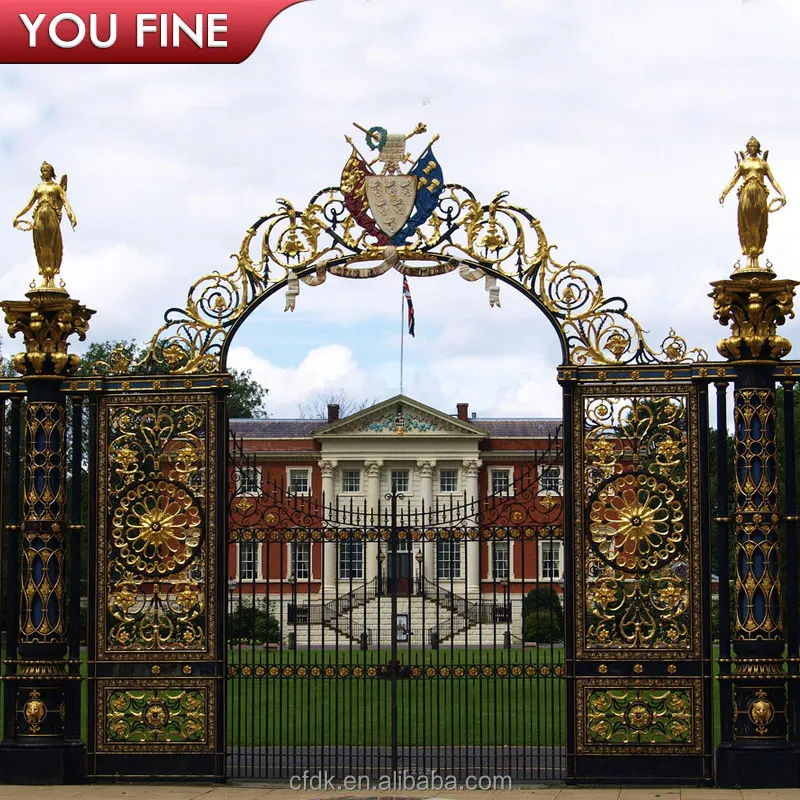 New Design Beautiful Casting Iron Main Gate for Sale