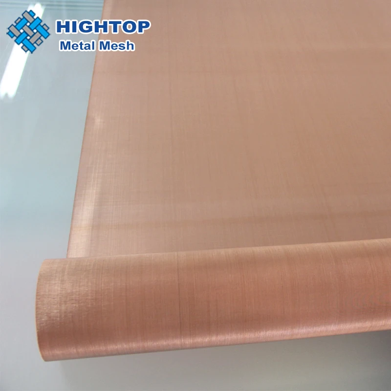 Высококачественная 250 сетчатая антенна блокировки сигнала радиочастотной идентификации медная плетеная сетка экранирующая ткань