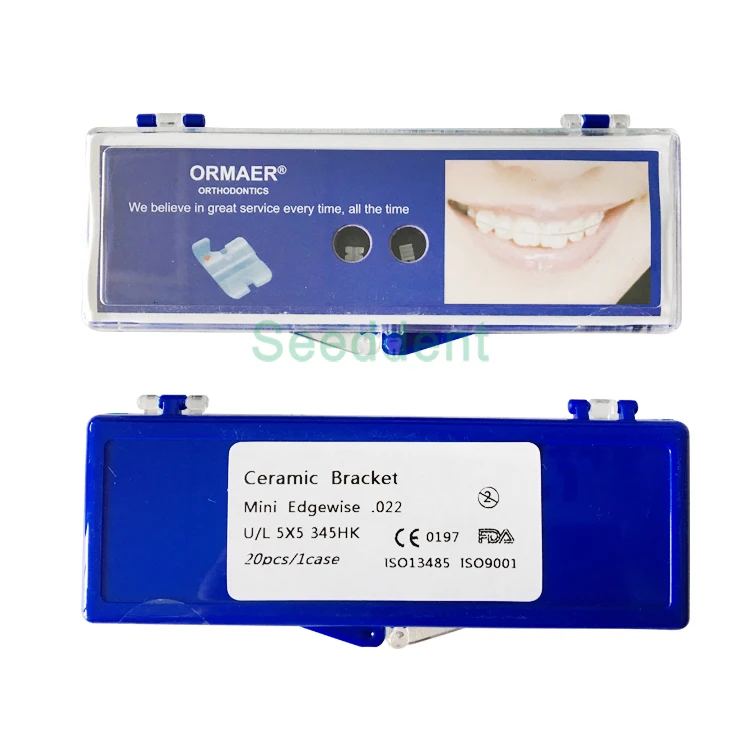 thumbnail image 2 of Dental Orthodontic Sapphire Ceramic Brackets – Roth 022/018, Invisible Brace, Unbranded 2 of 5