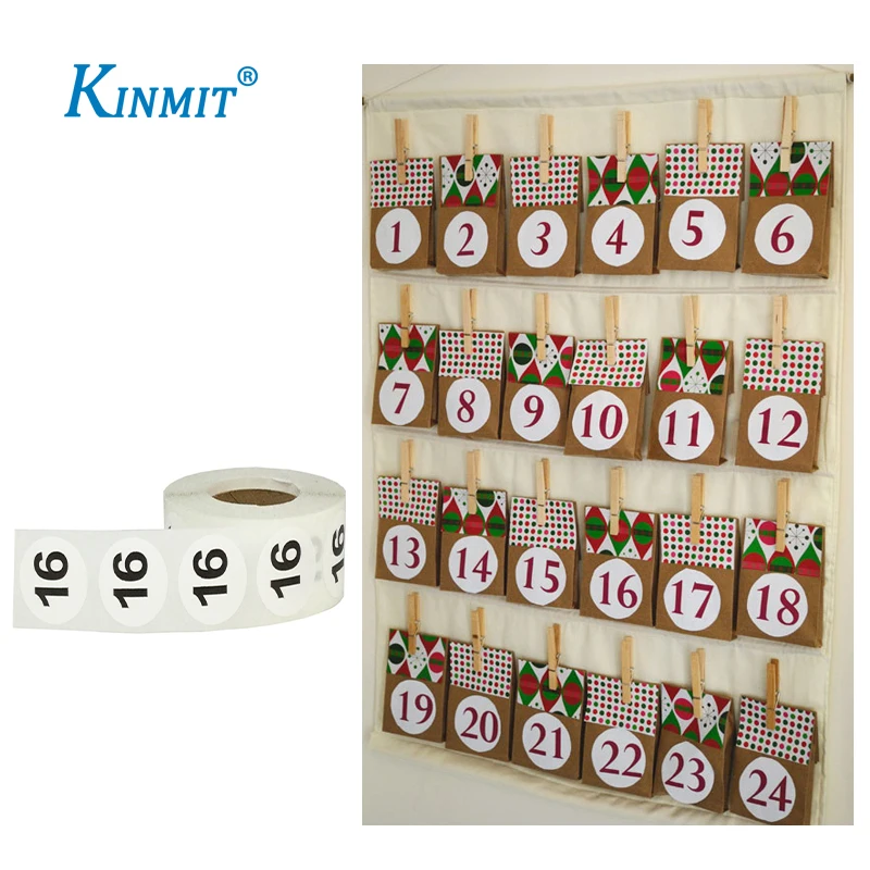 Personalized Self Adhesive Waterproof Sequential Number Stickers Roll