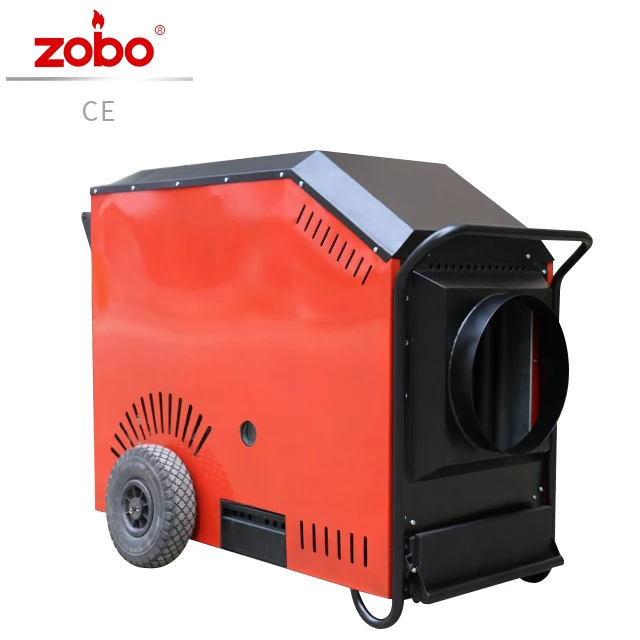 ZOBO Auto Best Sell Mobile Wood Pellet Heater with Wheels