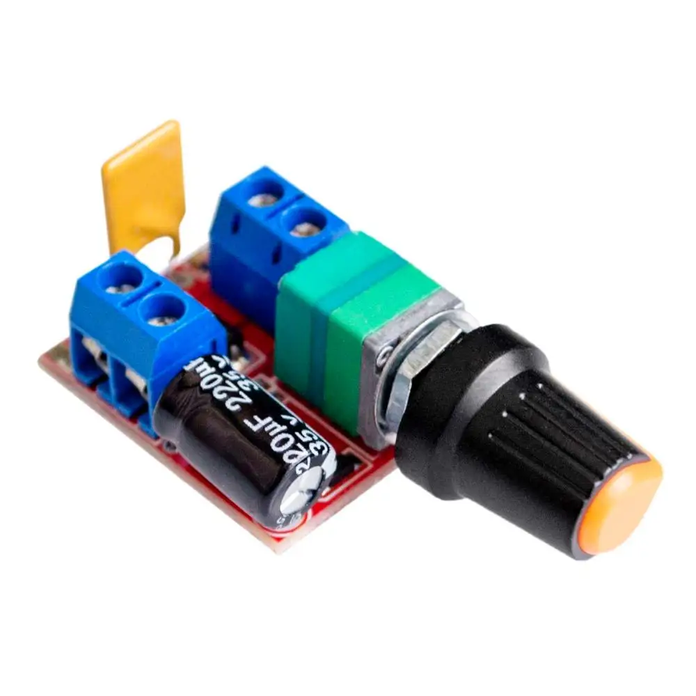 Mini Dc Motor PWM Speed Controller 3v-35v Speed Control Switch 5A LED Dimmer 