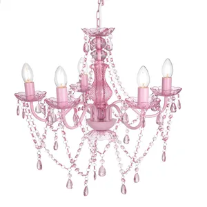 5 Tube Lights Modern Acrylic Ceiling Gypsy Chandelier Lighting Hanging Home Decoration Lamp