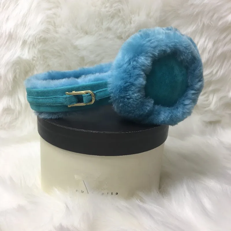 Зимние наушники из натурального меха ягненка для детей и