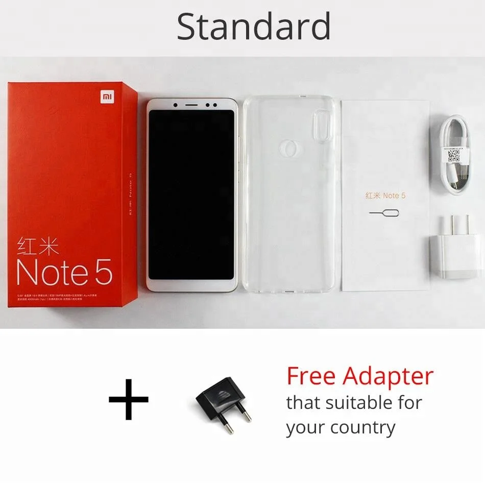 Универсальный Xiaomi Redmi note 5 двойного PD dual sim сенсорный экран техно смартфон
