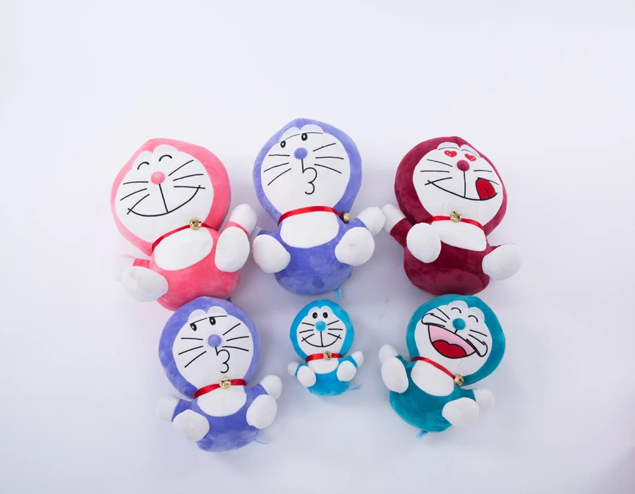 30 40cmwholesale Customized Stuffed Plush Doraemon Doll With Cartoon Face Small Bell Pink Buy Plush Doraemon Plush Doll Plush Animal Product On Alibaba Com