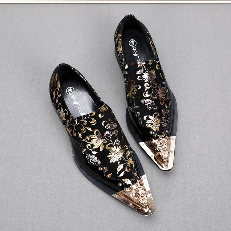black & gold dress shoes Maureen 100 Black & Gold Satin Pumps