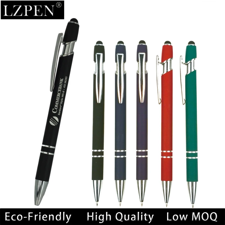 Alpha Soft Touch Metal Pen With Stylus. alpha soft touch pen re...