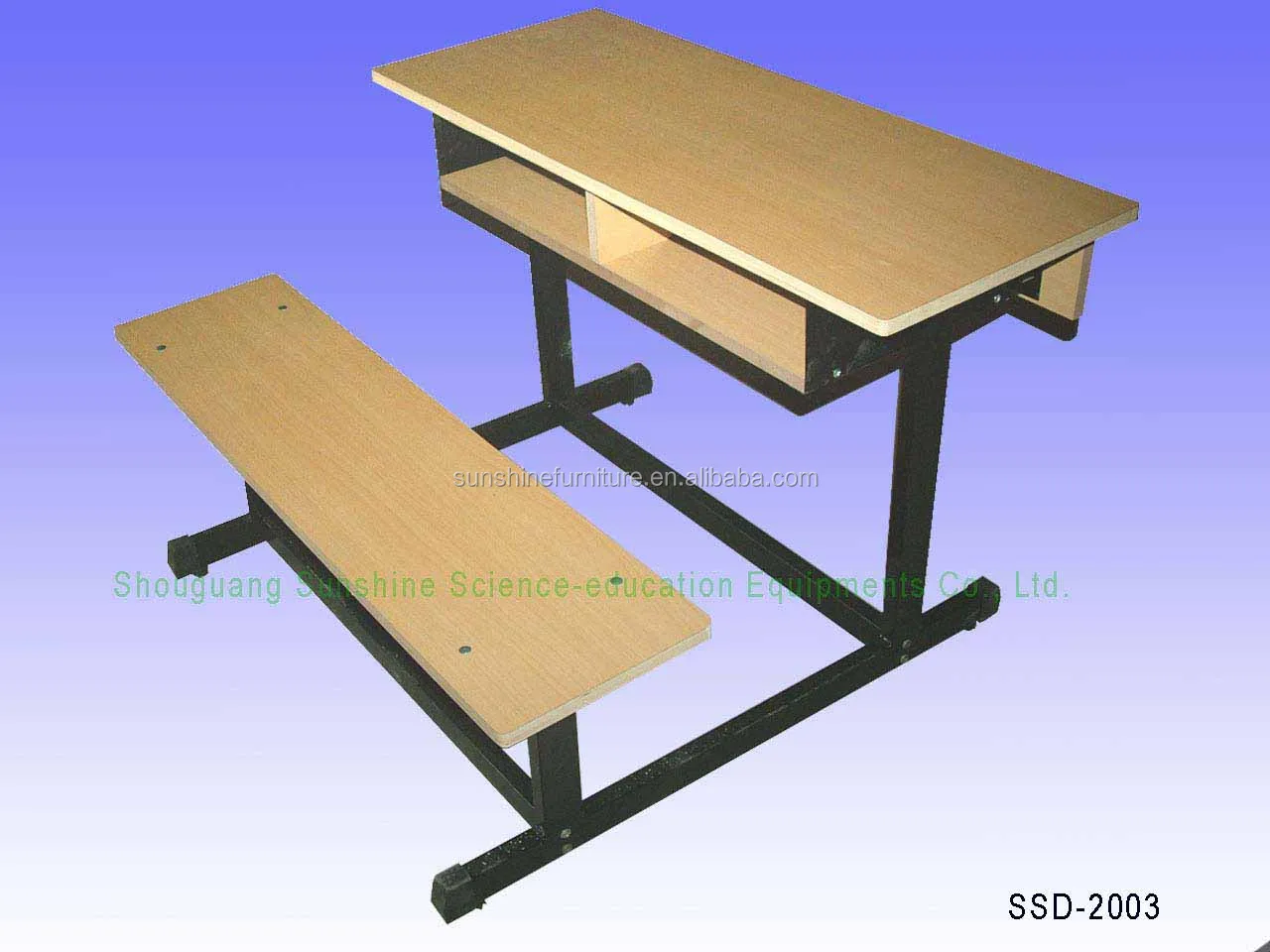 Double Wooden School Desk And Chair School Desk Bench Two Seater School Desks