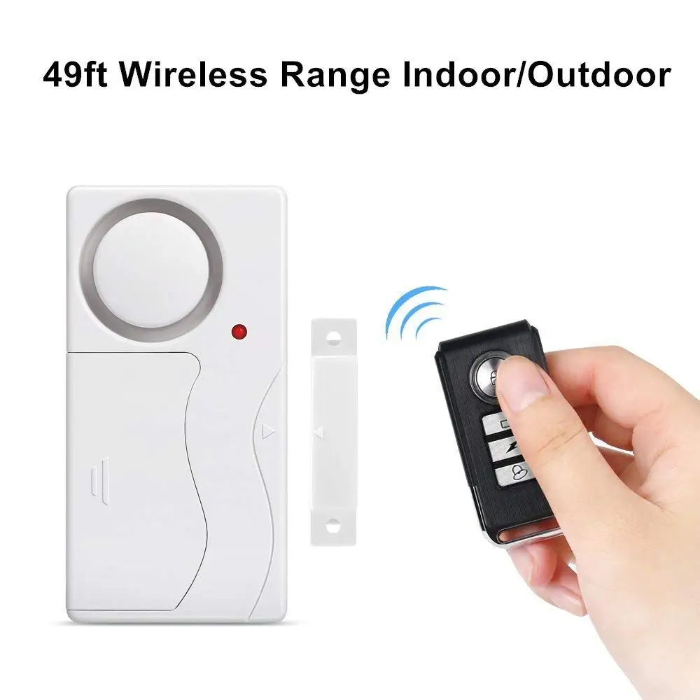Mini Wireless Magnetic Alarm Home House Door Window Open Magnetic Sensor  Detector Remote Control Home Safty Alarm