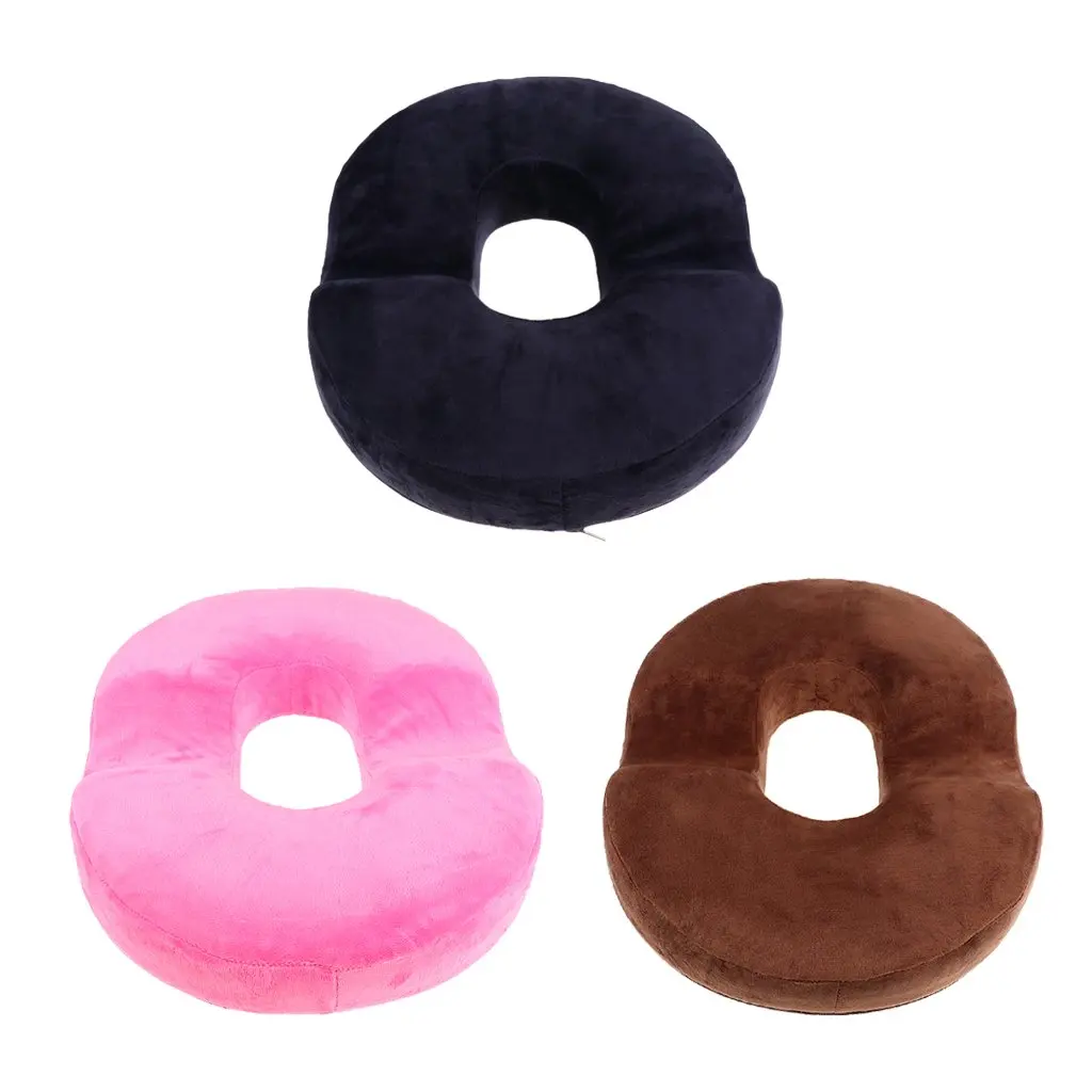 Donut Pillow Tailbone Hemorrhoid Seat Cushion - Cooling Gel Coccyx Pain NO  BOX